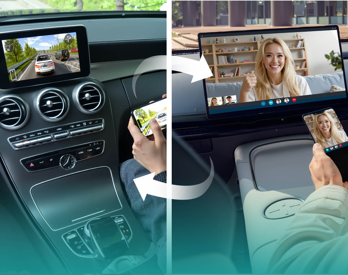 Ασύρματος προσαρμογέας Carplay / Android Auto Ottocast OttoAibox P3 Pro για Apple iPhone / Android Series PCS61-T