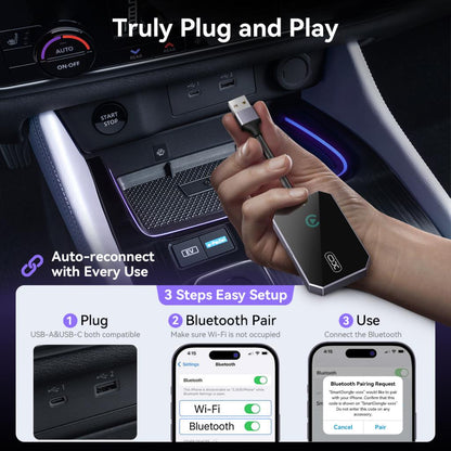 Αντάπτορας Carplay Wireless XO Design CZ016 για Apple iPhone Series