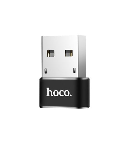 Προσαρμογέας δεδομένων και φόρτισης USB-C - USB-A HOCO UA6, Μαύρο