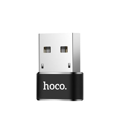 Προσαρμογέας δεδομένων και φόρτισης USB-C - USB-A HOCO UA6, Μαύρο