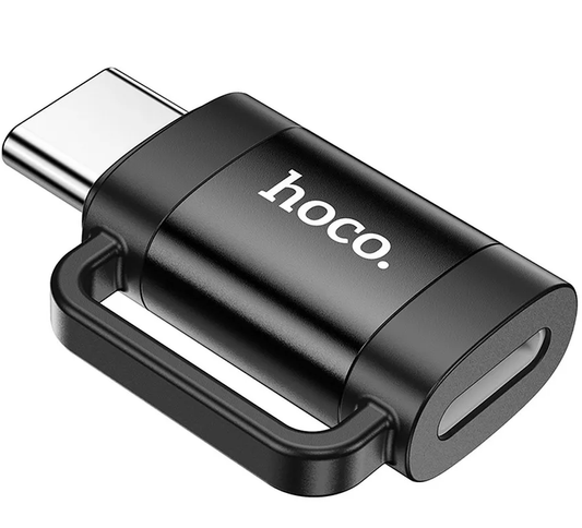 Προσαρμογέας Δεδομένων και Φόρτισης Lightning - USB-C HOCO UA31E, Μαύρο