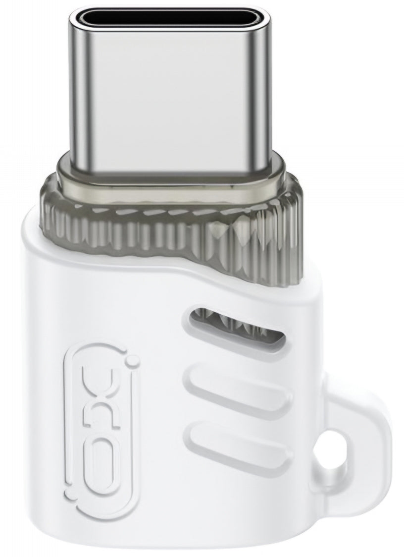 Προσαρμογέας Δεδομένων και Φόρτισης microUSB - USB-C XO Design NB256G, Λευκό