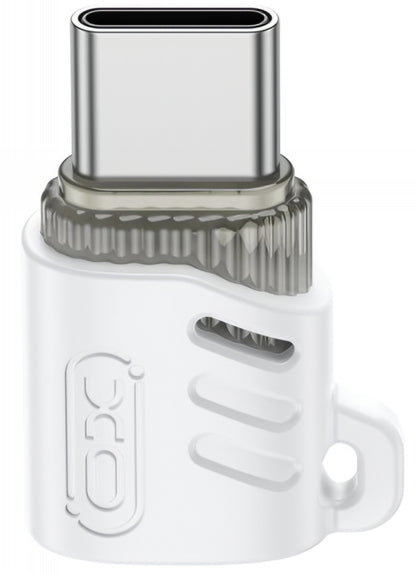 Προσαρμογέας Δεδομένων και Φόρτισης microUSB - USB-C XO Design NB256G, Λευκό