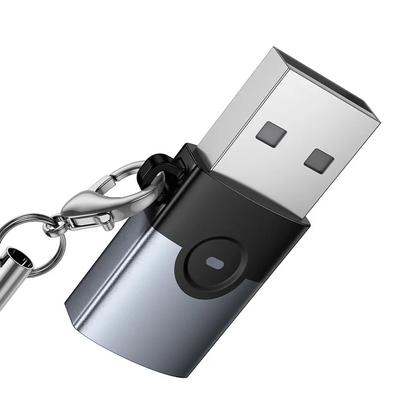 Προσαρμογέας Δεδομένων και Φόρτισης USB-C - USB-A HOCO UA46B, Γκρι