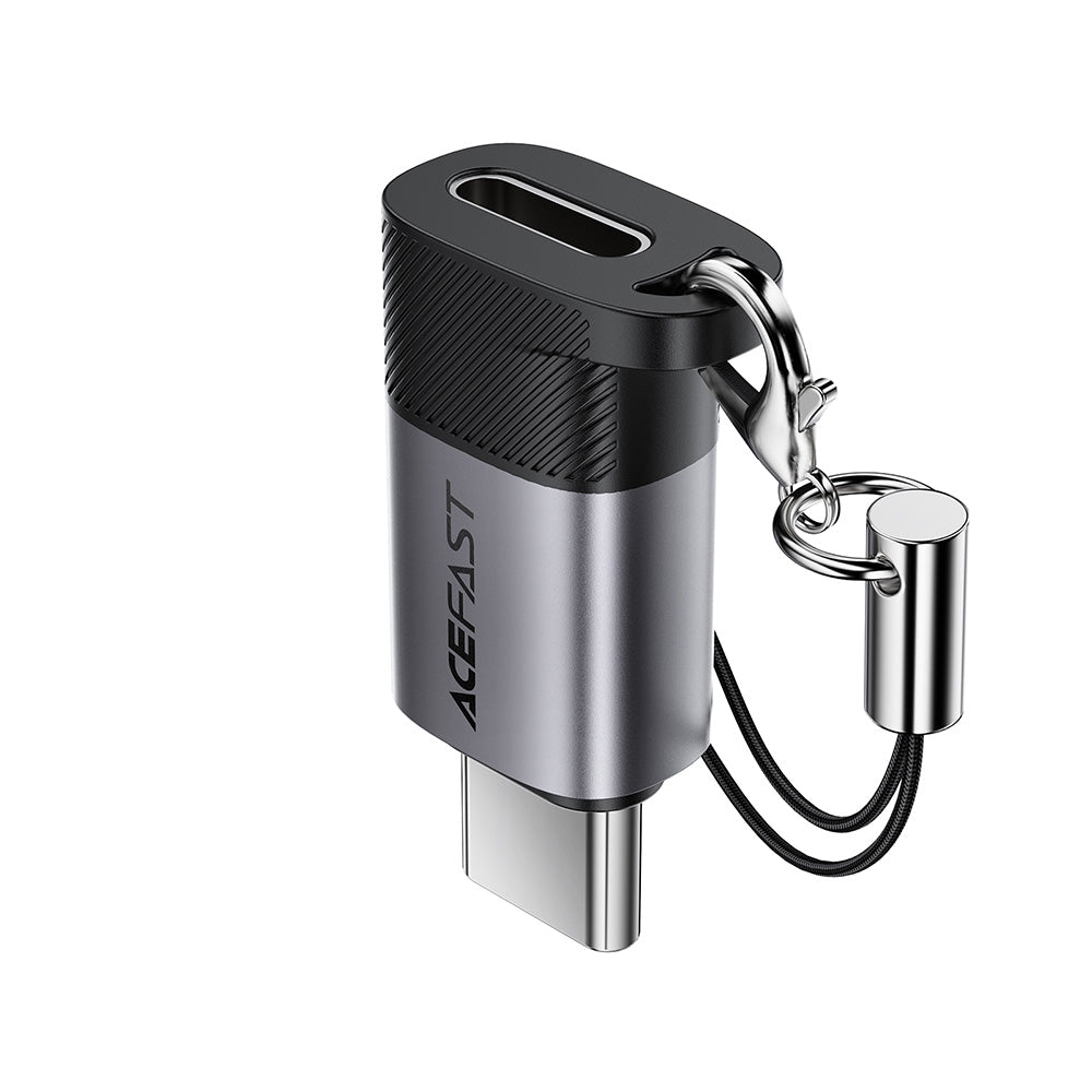 Προσαρμογέας Δεδομένων και Φόρτισης Lightning - USB-C Acefast J19, Γκρι