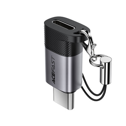Προσαρμογέας Δεδομένων και Φόρτισης Lightning - USB-C Acefast J19, Γκρι
