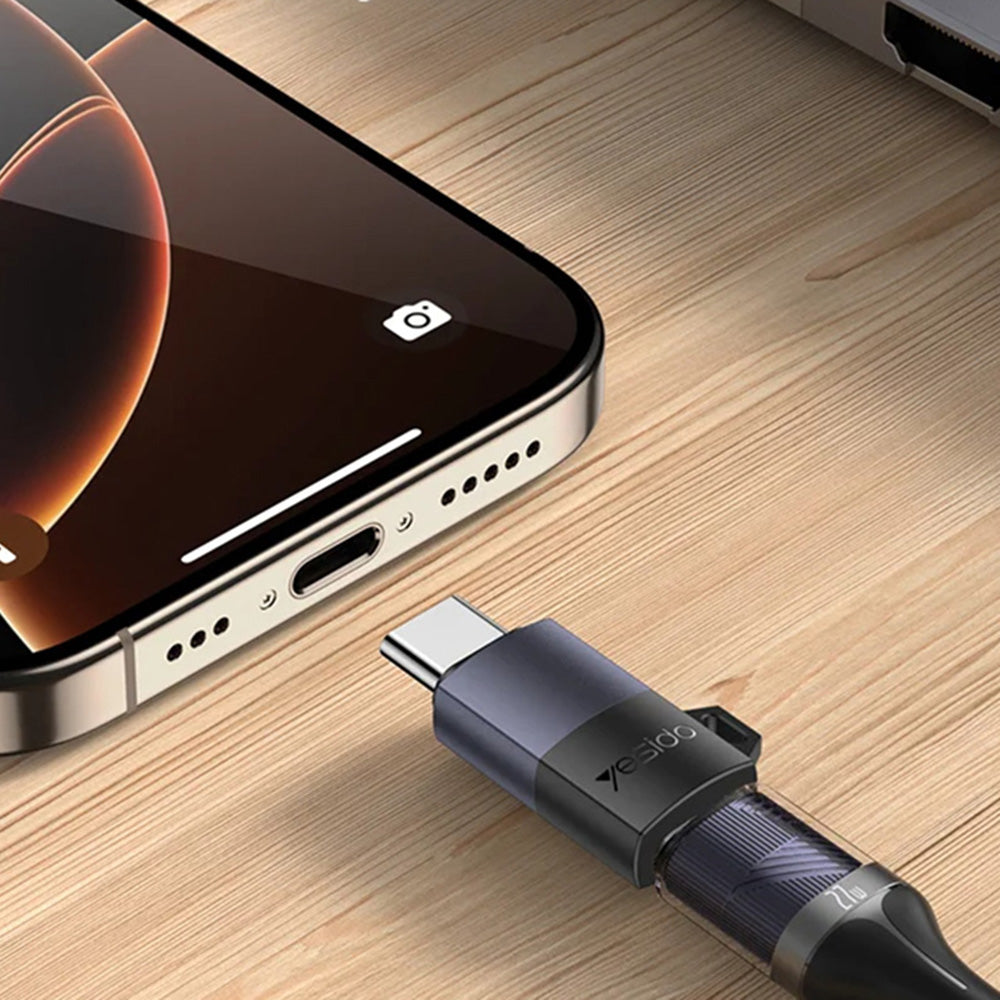 Προσαρμογέας Δεδομένων και Φόρτισης Lightning - USB-C Yesido GS28, Γκρι