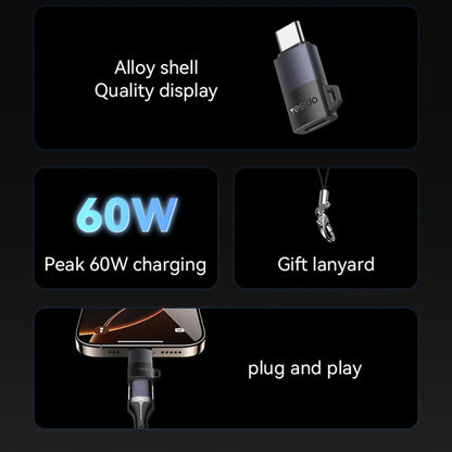 Προσαρμογέας Δεδομένων και Φόρτισης Lightning - USB-C Yesido GS28, Γκρι