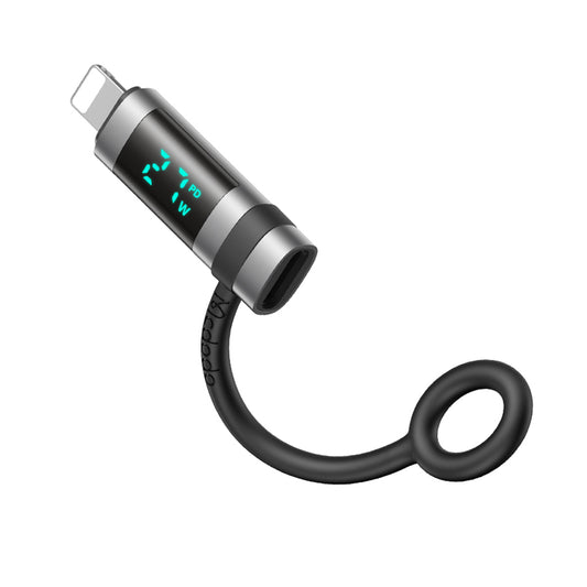 Προσαρμογέας Δεδομένων και Φόρτισης USB-C - Lightning McDodo OT-2610 Pigeon Display, Μαύρο