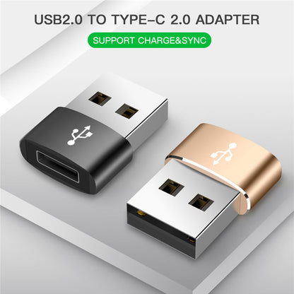 Προσαρμογέας Δεδομένων και Φόρτισης USB-C - USB-A Techsuit, Μαύρο