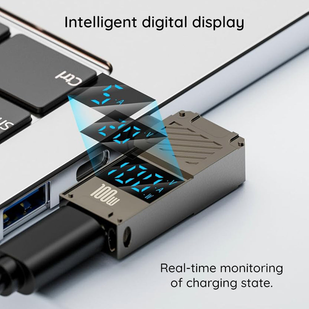 Προσαρμογέας Φόρτισης Techsuit LaptopPlugX A22, DC - USB-C, Γκρι