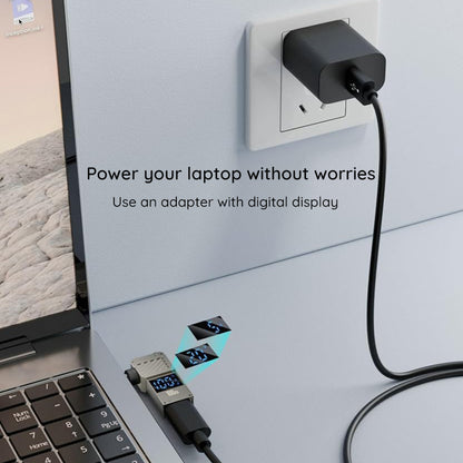 Προσαρμογέας Φόρτισης Techsuit LaptopPlugX A22, DC - USB-C, Γκρι