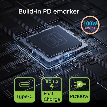 Προσαρμογέας Φόρτισης Techsuit LaptopPlugX A22, DC - USB-C, Γκρι