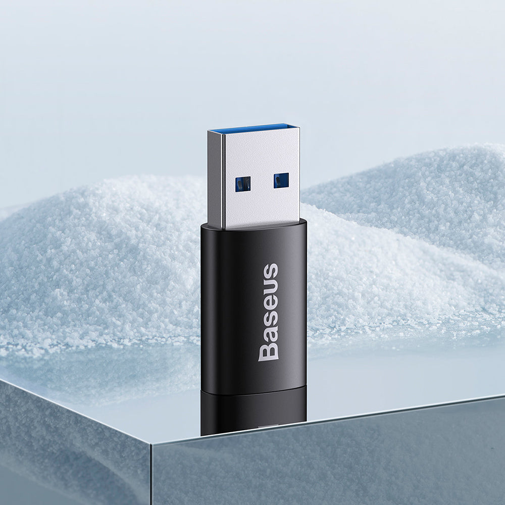 Baseus Ingenuity Προσαρμογέας φόρτισης και δεδομένων USB-C - USB-A USB-C, μαύρο ZJJJQ0001010101 