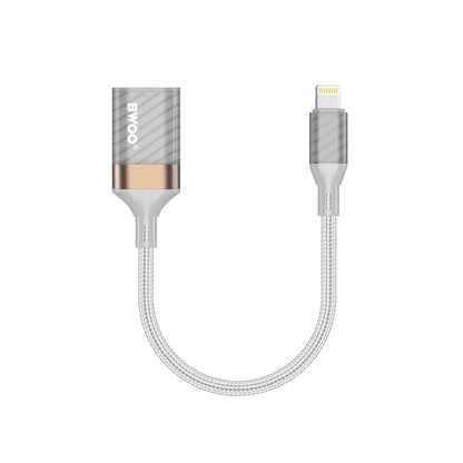 Προσαρμογέας OTG Lightning - USB-A BWOO BZ70, Γκρι