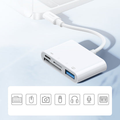 Joyroom OTG Lightning - USB-A / microSD Joyroom, Λευκό S-H142