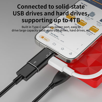 Προσαρμογέας OTG Lightning - USB-A Techsuit A18 AluVoltX, Μαύρο