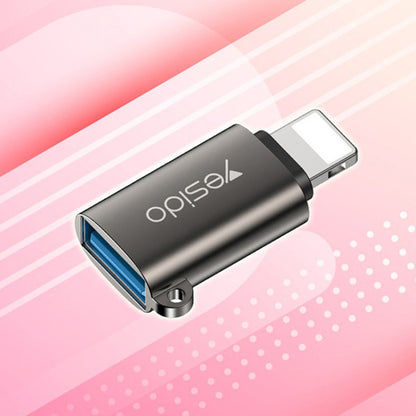 Προσαρμογέας OTG Lightning - USB-A Yesido GS14, Μαύρο