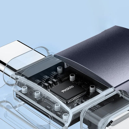 Adaptor OTG Lightning / USB-C - USB-A Yesido GS35, Γκρι