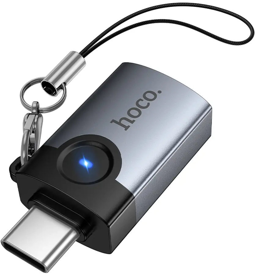 Προσαρμογέας OTG USB-C - USB-A HOCO UA46C, Γκρι