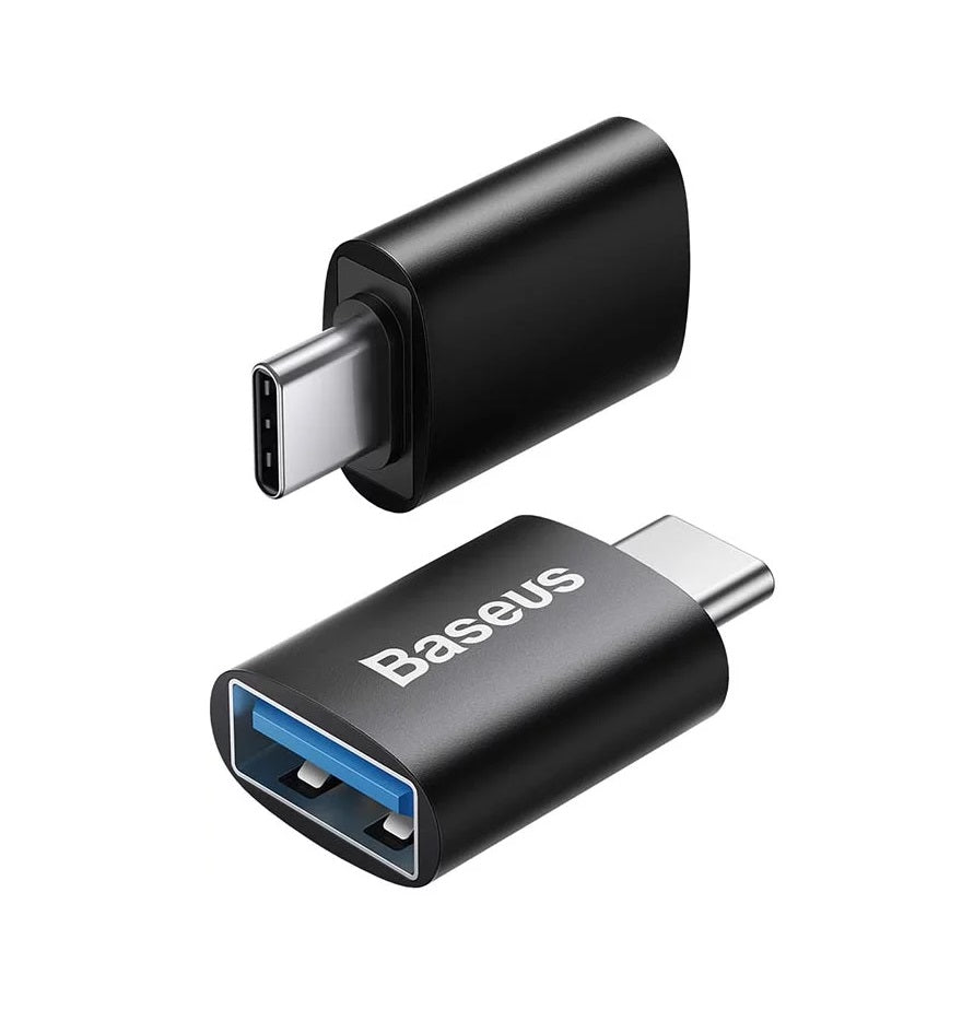 Baseus Ingenuity Προσαρμογέας USB-C σε USB-A OTG, Μαύρο 