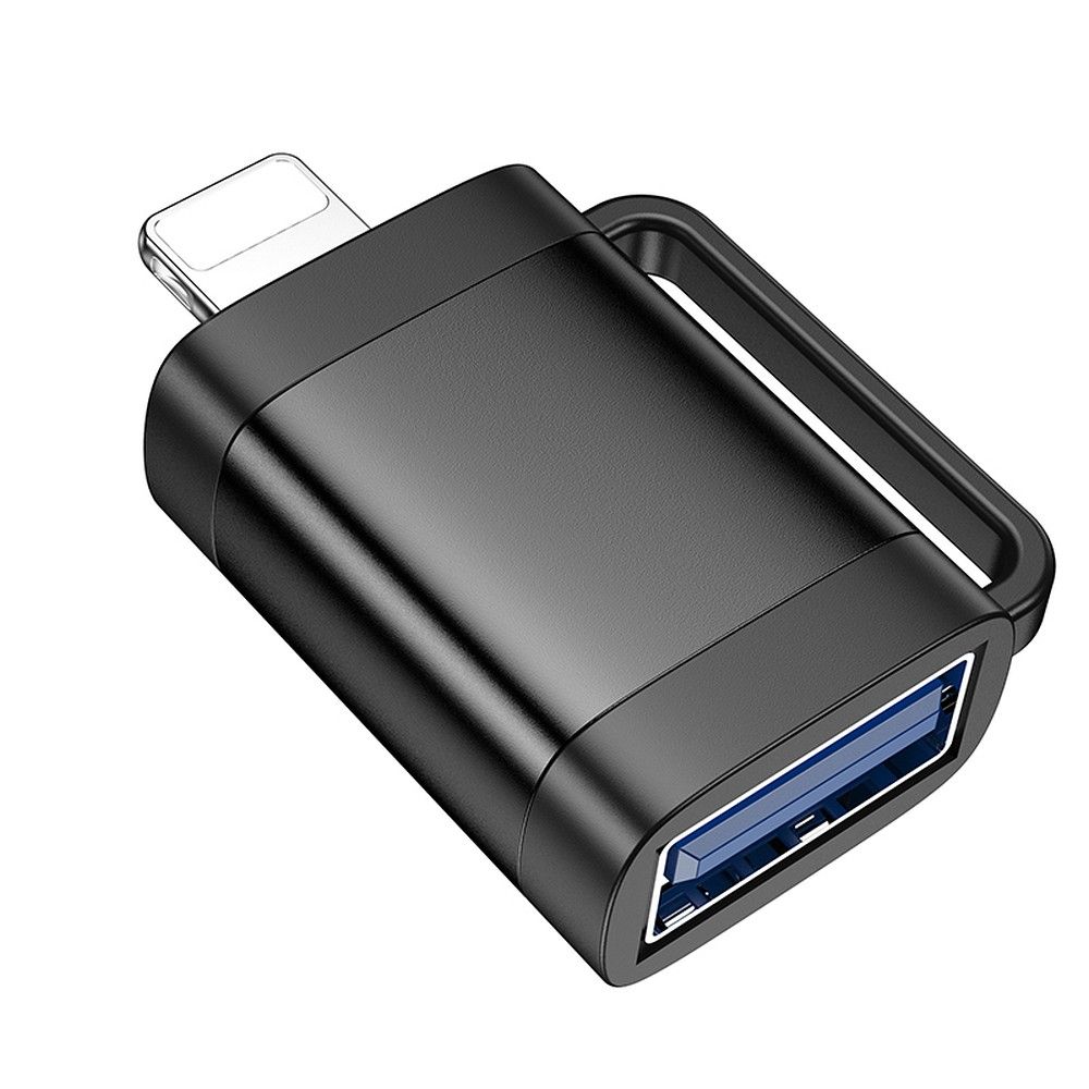 Προσαρμογέας OTG Lightning - USB-A HOCO UA31A, Μαύρο