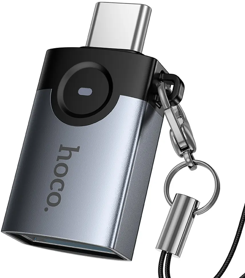 Προσαρμογέας OTG USB-C - USB-A HOCO UA46C, Γκρι
