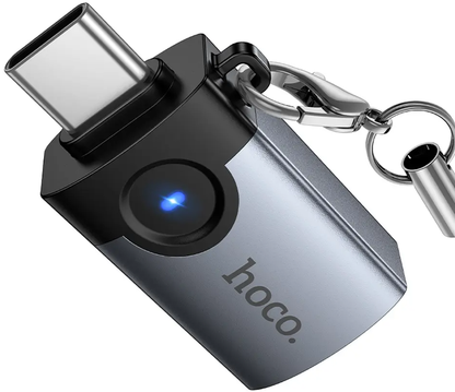 Προσαρμογέας OTG USB-C - USB-A HOCO UA46C, Γκρι