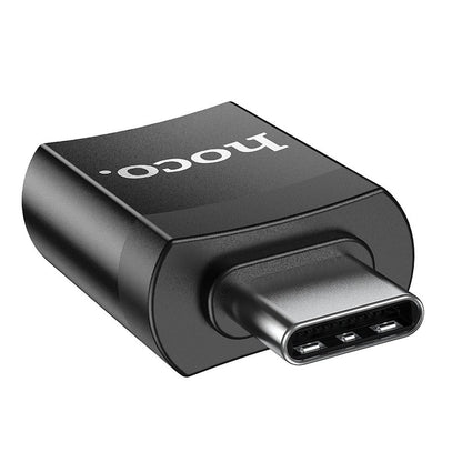 HOCO UA17 Προσαρμογέας USB-C σε USB-A OTG USB-C, Μαύρο 