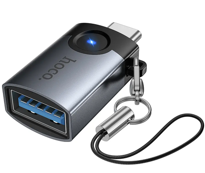 Προσαρμογέας OTG USB-C - USB-A HOCO UA46C, Γκρι