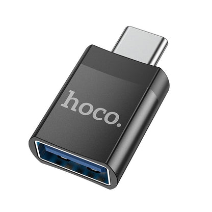 HOCO UA17 Προσαρμογέας USB-C σε USB-A OTG USB-C, Μαύρο 