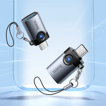Προσαρμογέας OTG USB-C - USB-A HOCO UA46C, Γκρι