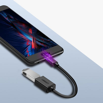 Προσαρμογέας USB-C σε USB-A OTG UGREEN US154, Μαύρο 