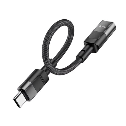 Προσαρμογέας δεδομένων και φόρτισης HOCO U107 Lightning - USB-C HOCO U107, 0.1m, Μαύρο 