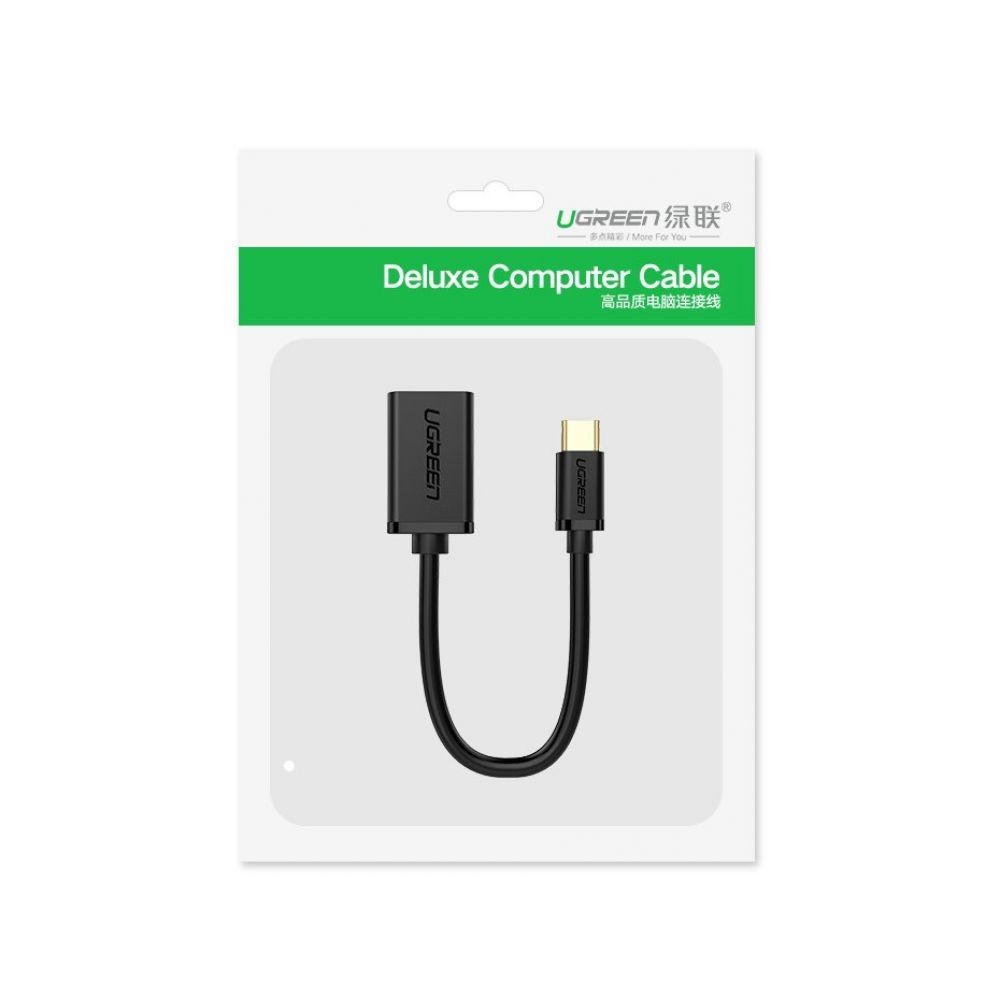 Προσαρμογέας USB-C σε USB-A OTG UGREEN US154, Μαύρο 