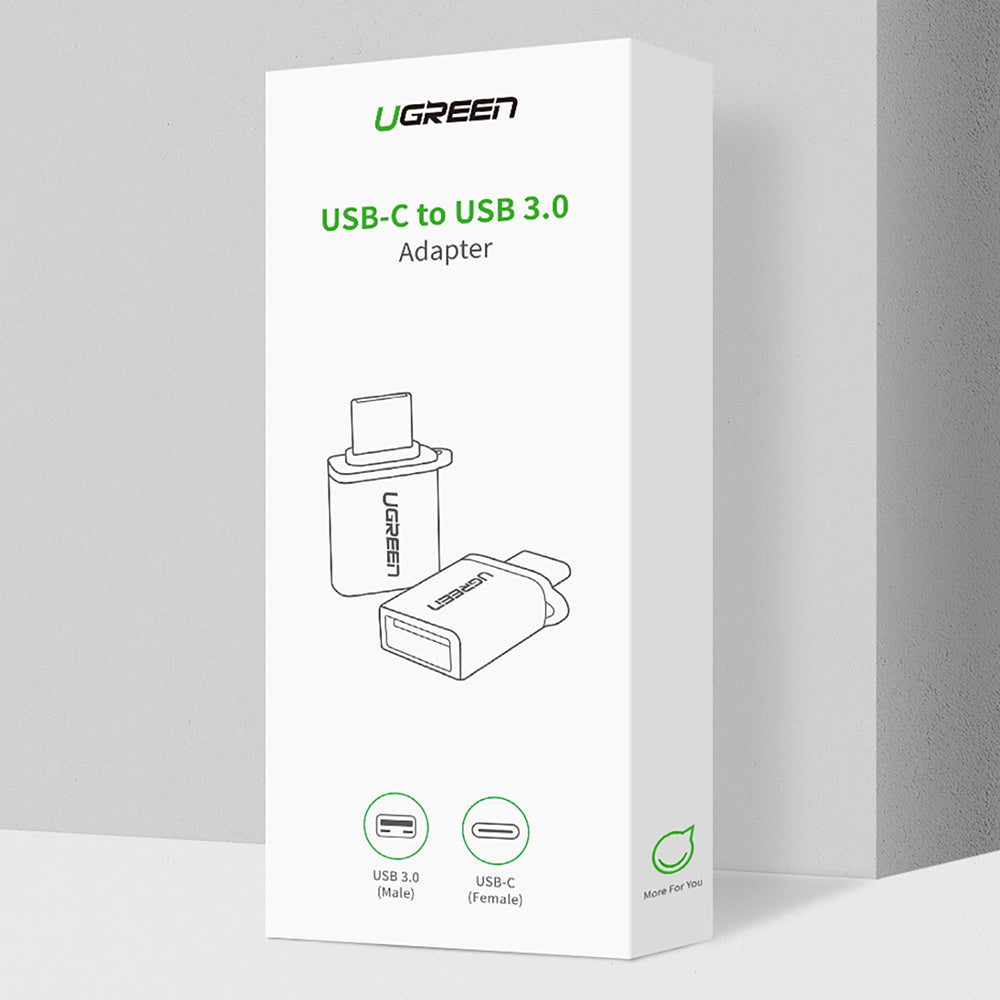 OTG USB-C to USB-A Adapter UGREEN US270 (50283), Gray