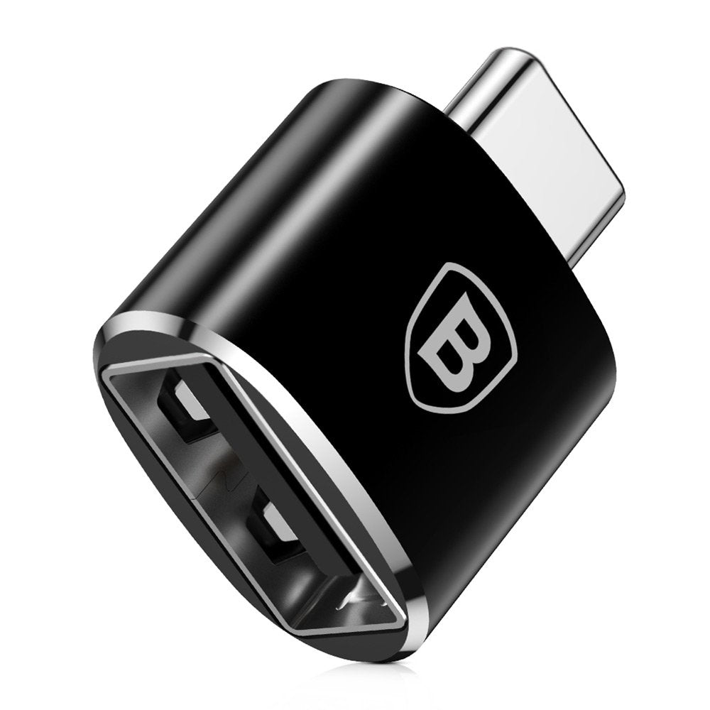 Προσαρμογέας USB-C - USB-A Baseus OTG, μαύρο CATOTG-01