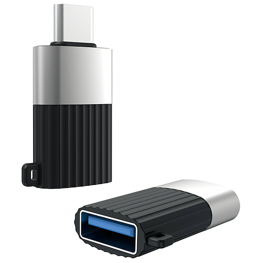 Προσαρμογέας OTG USB-A - USB-C XO Design NB149-F, Μαύρο