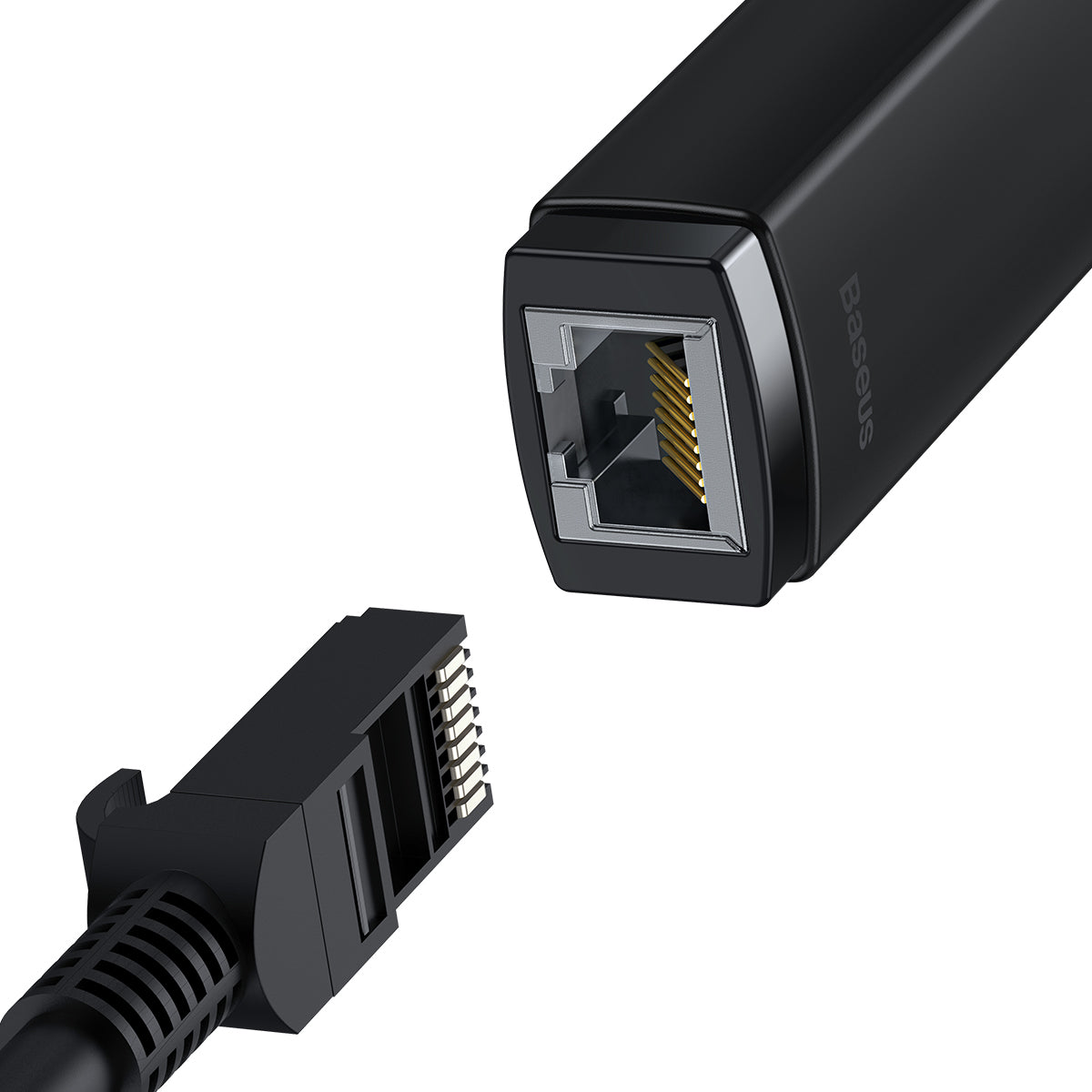 Προσαρμογέας δικτύου Baseus Lite, USB-C - RJ45, μαύρο WKQXX000301 