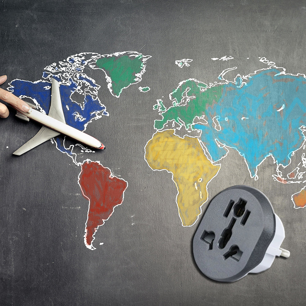 Προσαρμογέας Δικτύου Techsuit C529 UK / US / AU - EU, Λευκό