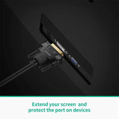 UGREEN 20118 Video Adapter, HDMI - DVI, 1080P, Black