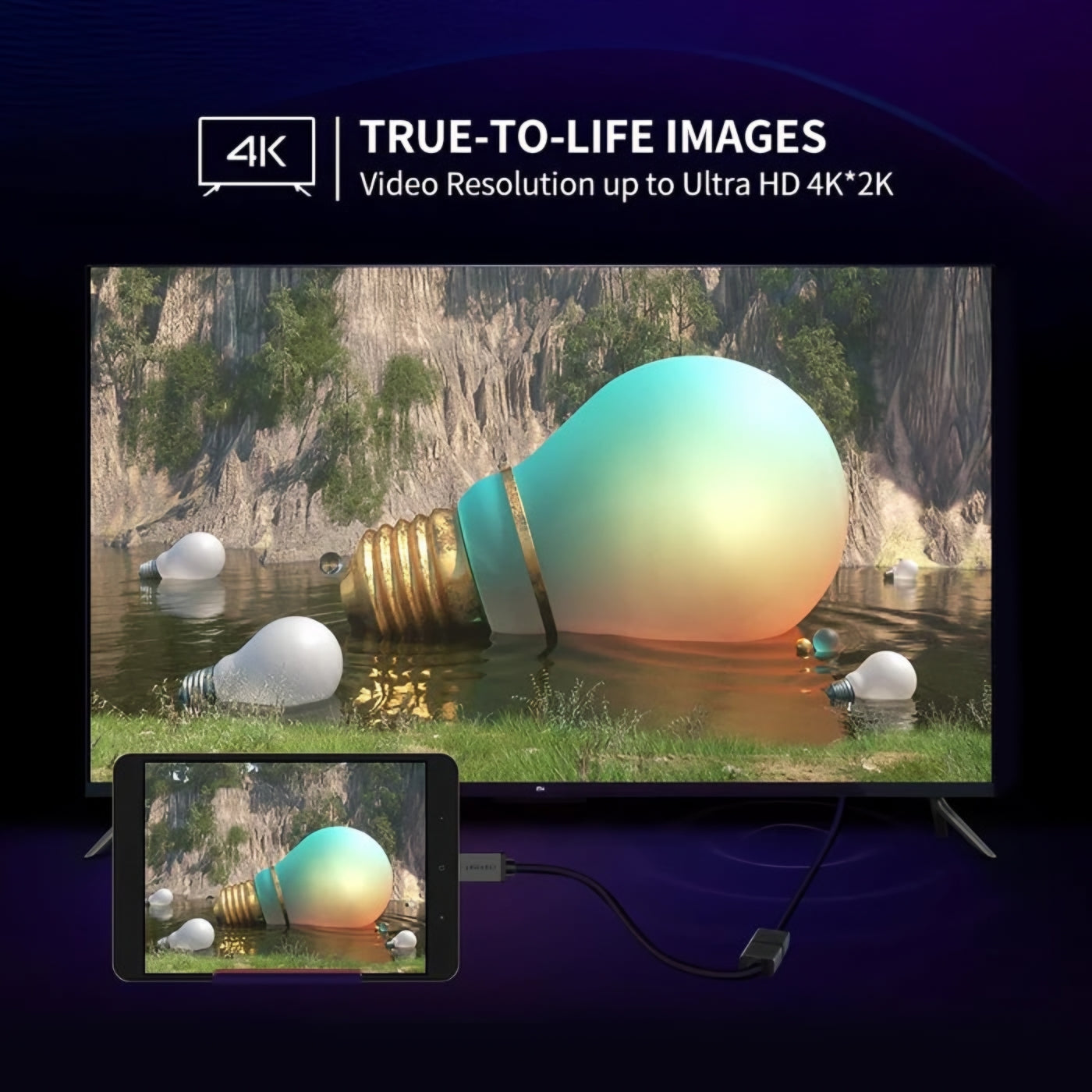 Αντάπτορας Βίντεο UGREEN 20137, miniHDMI - HDMI, 4K, Μαύρο