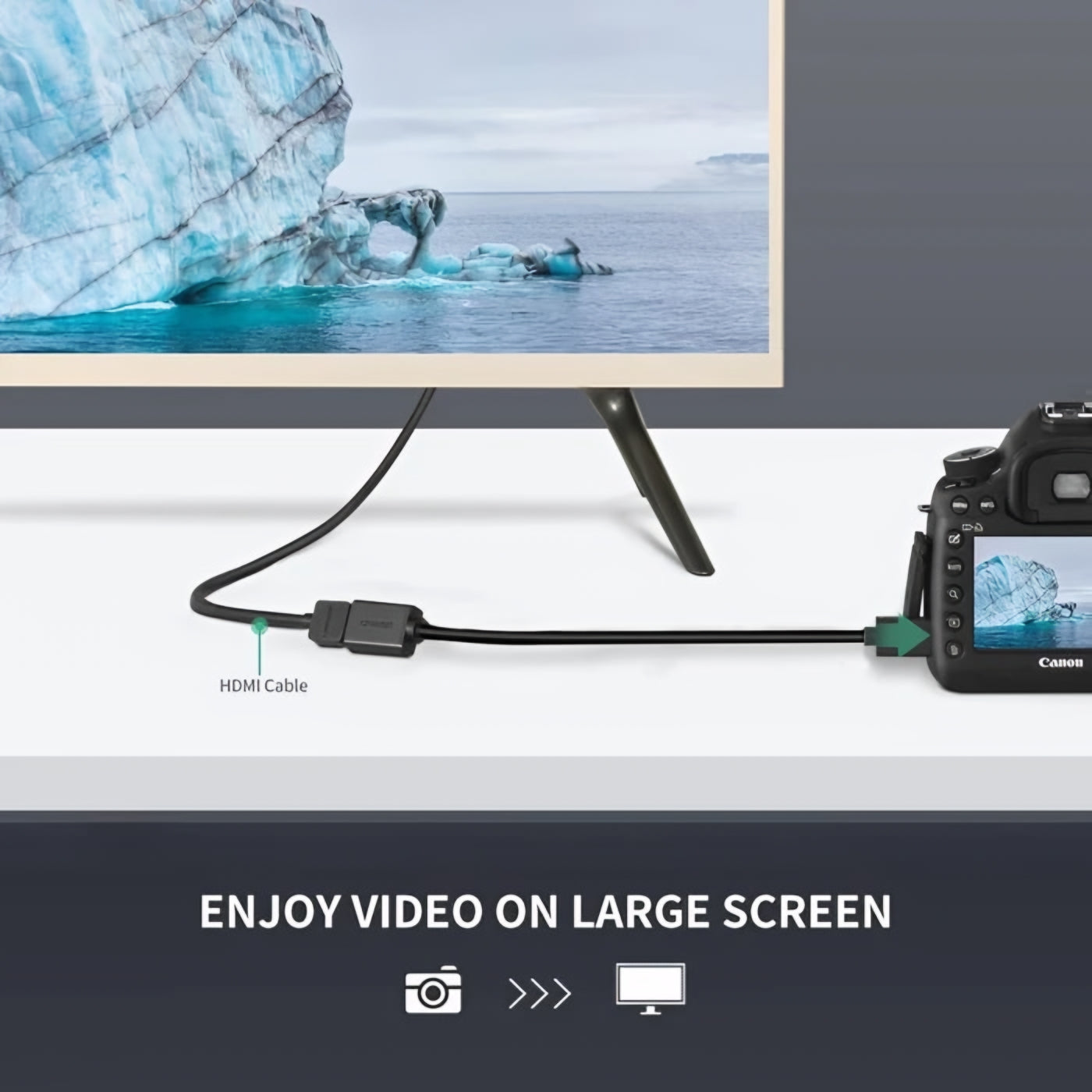 Αντάπτορας Βίντεο UGREEN 20137, miniHDMI - HDMI, 4K, Μαύρο