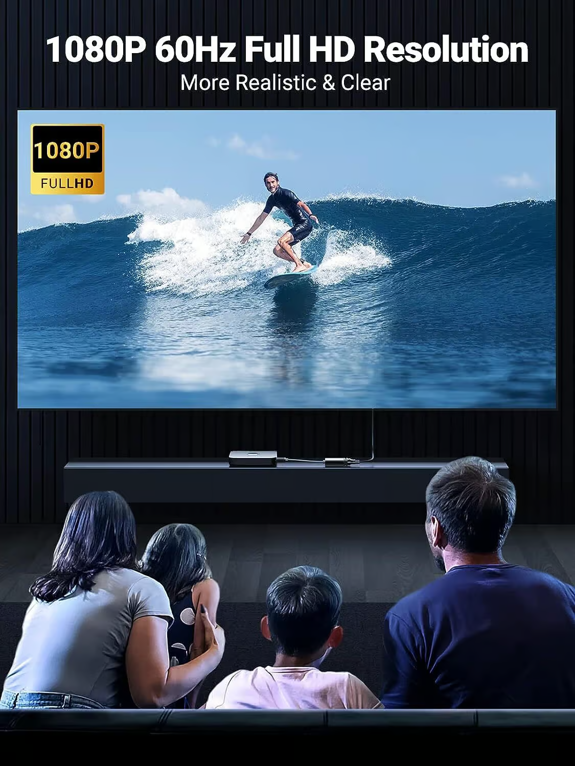 UGREEN CM611 Video Adapter (90813), HDMI - VGA, 1080P, Black