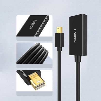 Αντάπτορας Βίντεο UGREEN MD112, MiniDisplayPort - HDMI, Μαύρο