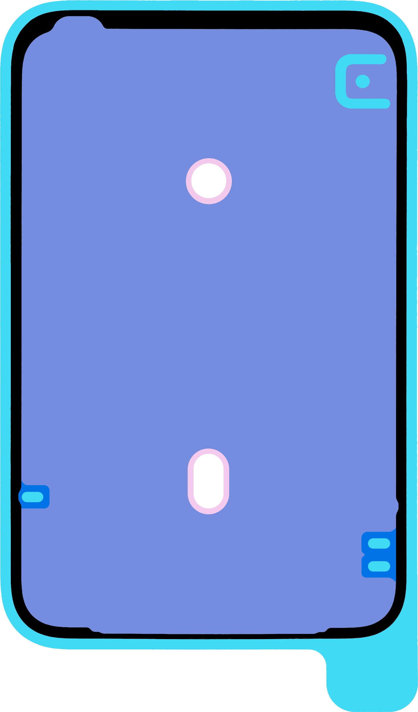 Κόλλα Καπάκι Μπαταρίας Apple iPhone 17 Pro Max, Service Pack 923-12859