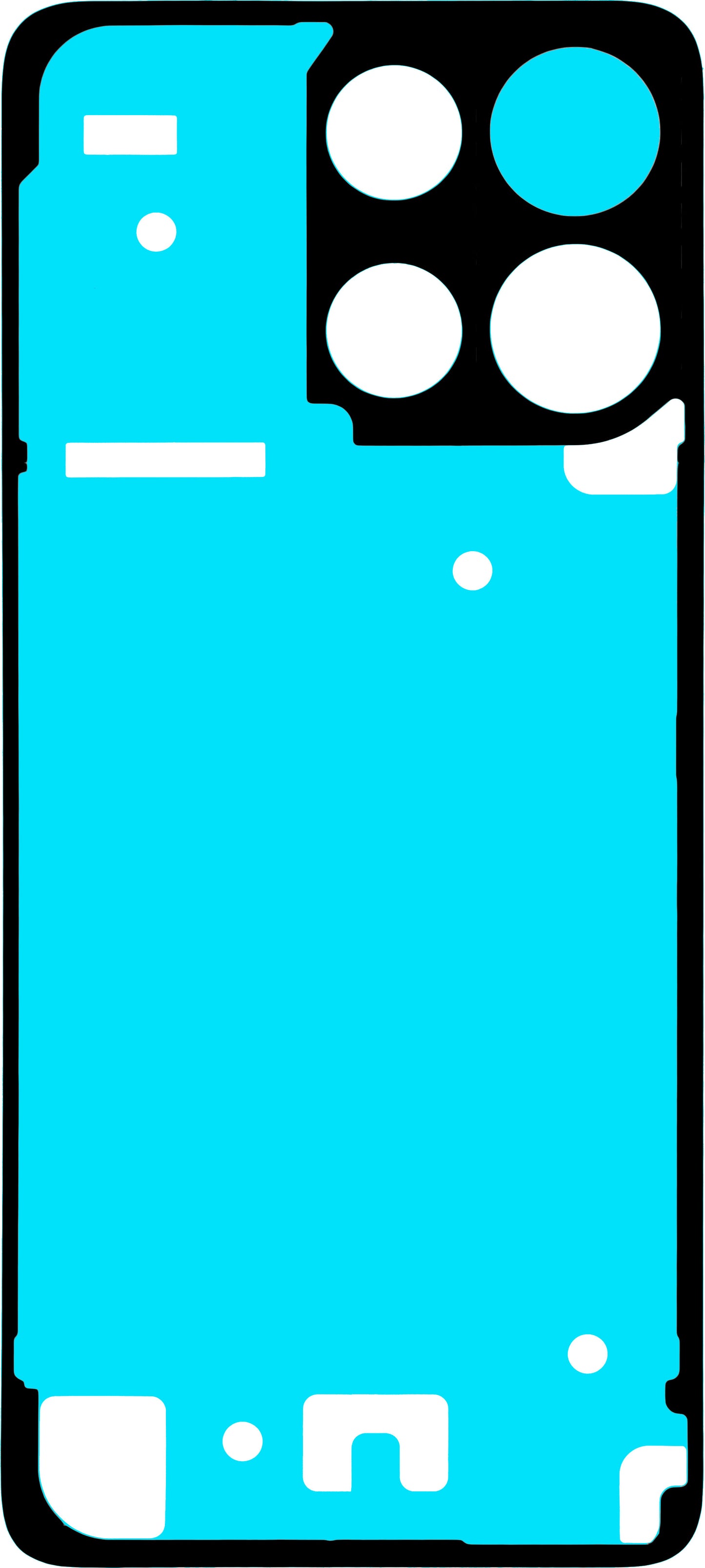 Κόλλα Καπάκι Μπαταρίας Motorola Moto G15 / G15 Power, Service Pack 5948C29252