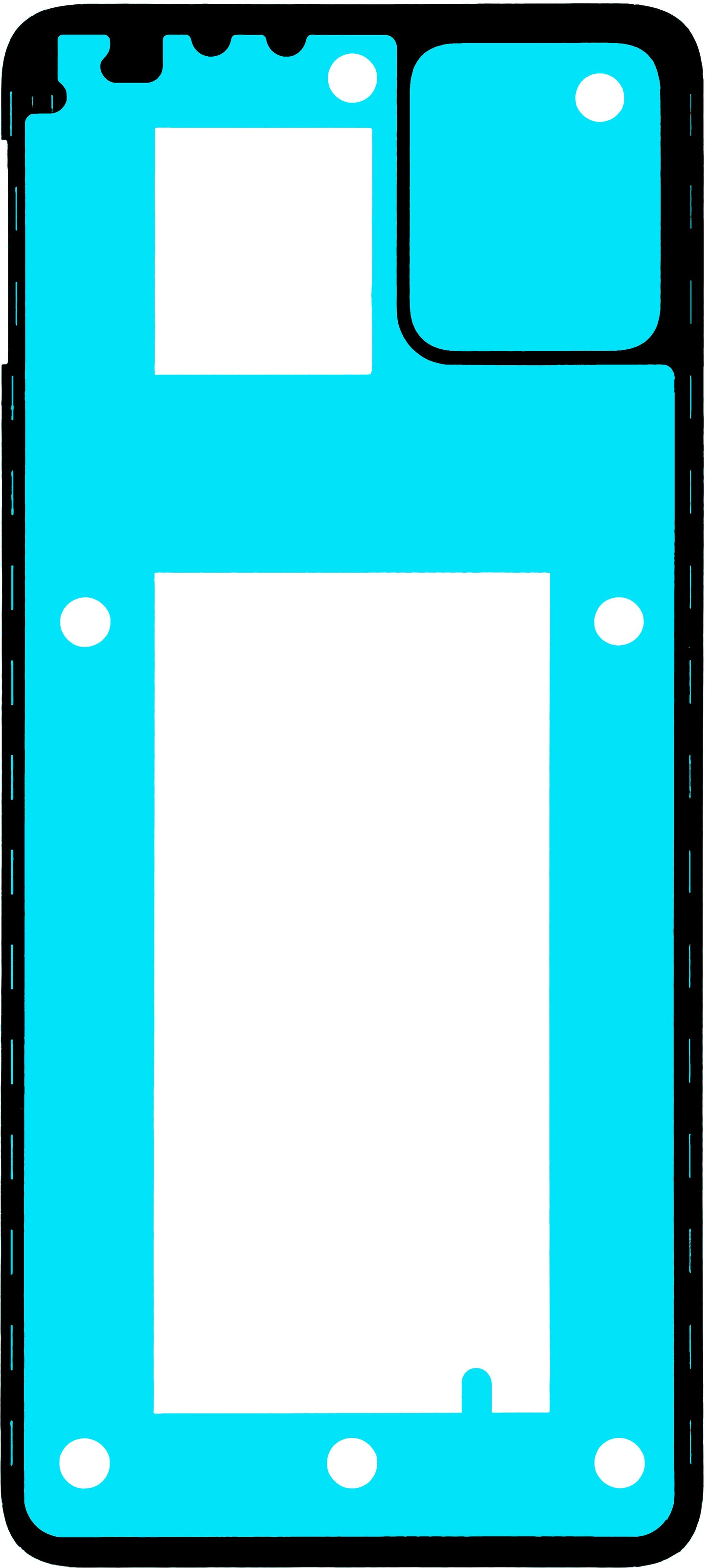 Κόλλα Καπάκι Μπαταρίας Motorola Moto G32, Service Pack 5D78C21144