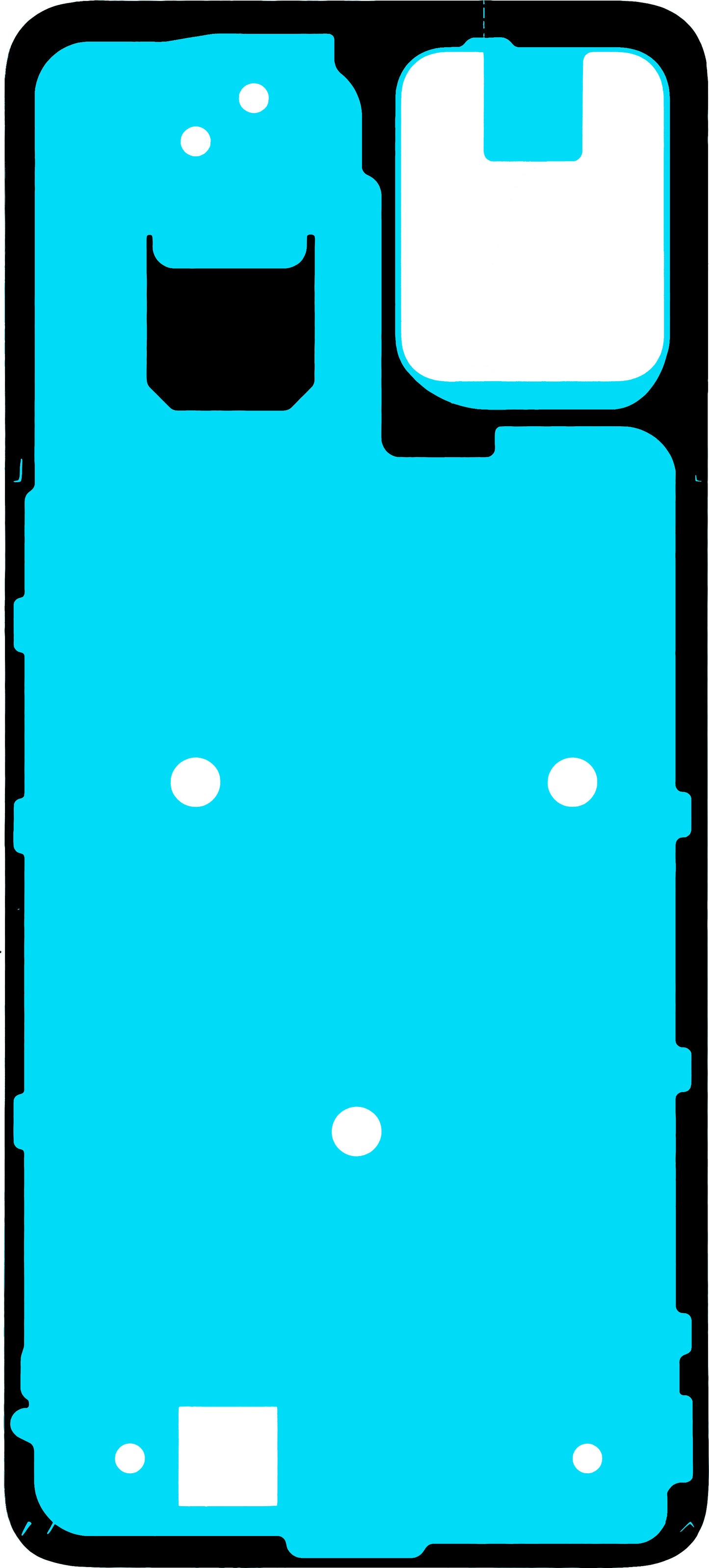 Κόλλα Καπάκι Μπαταρίας Motorola Moto G23, Service Pack 5D78C22491