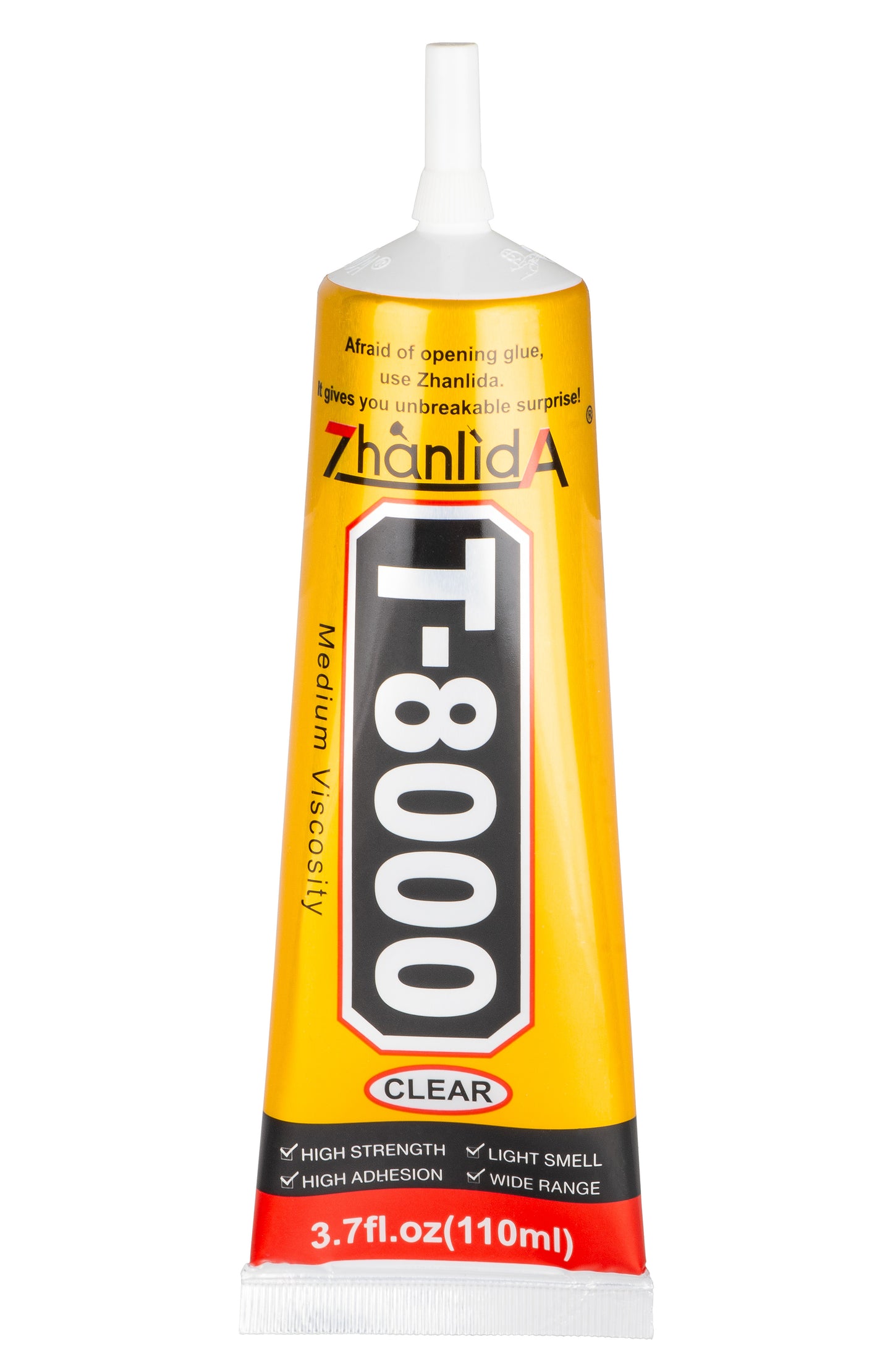 Zhanlida T-8000 Liquid Adhesive, 110ml, Transparent